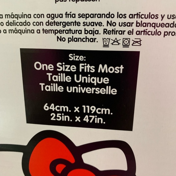 🎀Hello Kitty Robe ladie’s pink soft sherpa lounge robe BRAND NEW - Picture 4 of 8